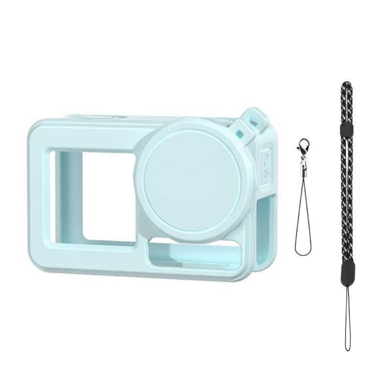 Silicone Protections Kit for Action 5, Includes Camera Cover, Neck Straps, Safety Tethers, and Lens Caps