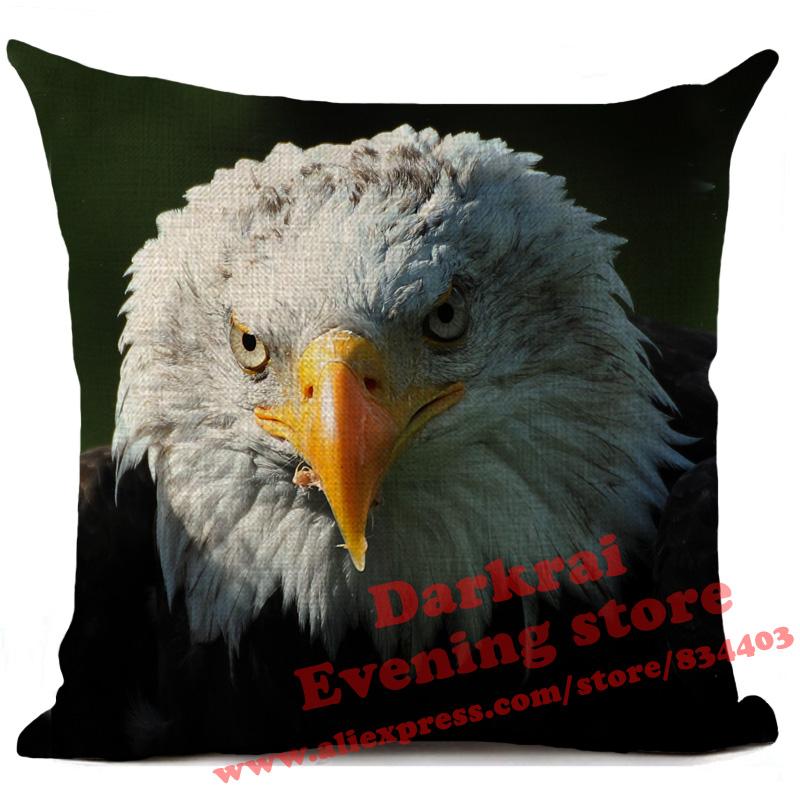 Bird Cushion Cover Macaw Owl Parrot Pillow Cover Living Room Sofa Car Decor Throw Pillows Home Decoration Pillowcase 45X45Cm