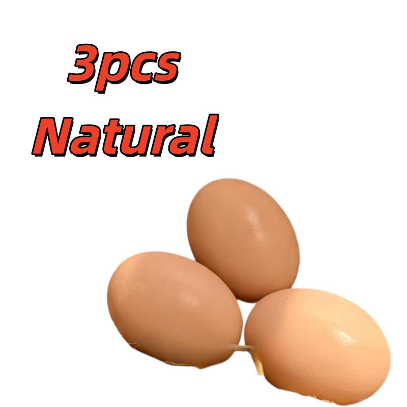 3pcs Wooden Fake Eggs for Hens – Heavy, Durable Nesting to Establish Fixed Laying Area, Coop