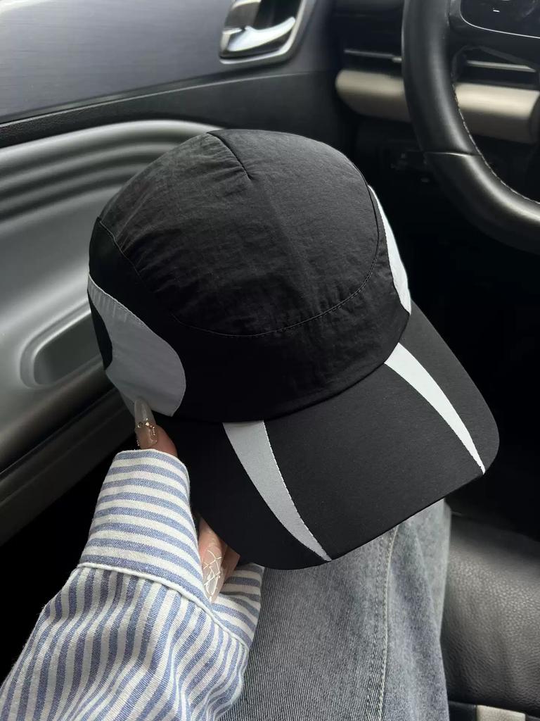 Fashion Hat Summer Thin Contrast Color Matching Cap Men's and Women's Sunscreen Sunshade Baseball Cap Outdoor Sports Leisure Sports Cap Tide