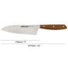 ARCOS Nordika - Couteau ' Deba ' (170 mm) - Acier Inoxydable Nitrum® / Bois d’Ovangkol