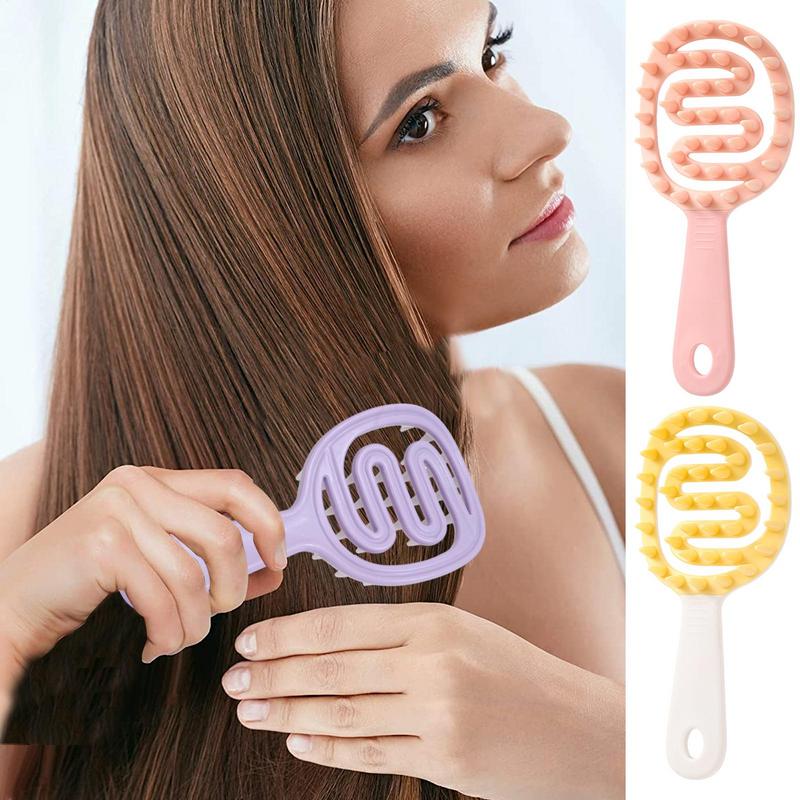 Hair Shampoo Comb Shampoo and Scalp Massage Comb Comfortable Grip Cleaning Tool for Men Women Children and All Hair Types