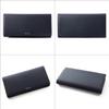 Paul Smith Highlight Stitch SS24 Long Wallet with Leather Cover and Coin 813006 P855 Purse, Navy, (No Personalization)
