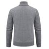 Men's Fall and Winter Stand-up Collar Cardigan Sweate Knitted Casual Jacket