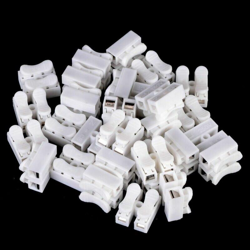 30pcs Self Locking Electrical Cable Connectors Quick Splice Lock Wire Terminals