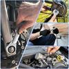Short handle adjustable head ratchet wrench mini fast ratchet wrench labor-saving auto repair hardware dual-purpose wrench tool