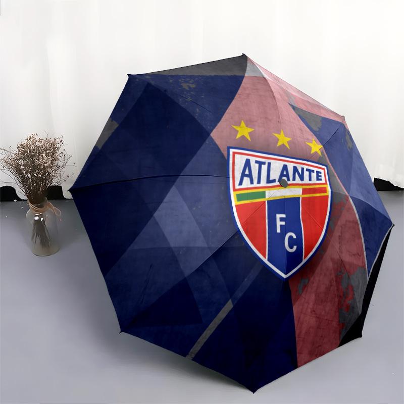 Atlante FC  Pattern, Automatic Folding Umbrella, Portable and Foldable Design, 8 Ribs, a Christmas or Birthday Gift.