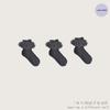 Girls' Lace-Trimmed Mid-Calf Socks - 3 Pairs