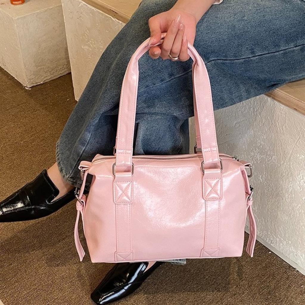 Shoulder Bag Women PU Adjustable Strap Office Daily