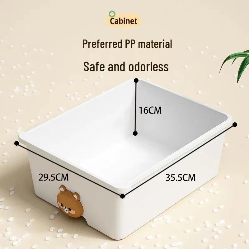 Children's Storage Cabinet with Drawers for Toys, Snacks, Clothes, and Bedside Use