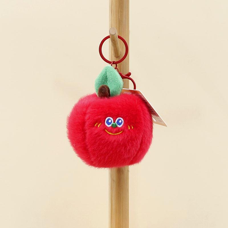 Adorables porte-clés en peluche de légumes et de fruits de dessin animé, mignons poupées banane, durian, carotte