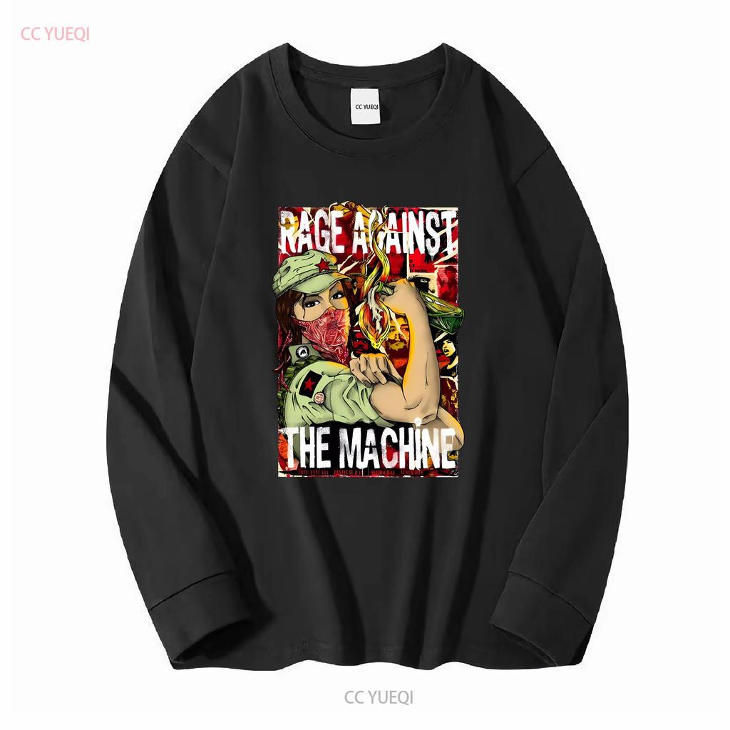 Rage Against The Machine White T Shirt J87168 Long or Short Sleeves Vintage Washed Comfortable Soft Fashion Unisex Graphic