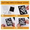 M-Modern-10 PCS Stamp And Die Storage Bag And Magnetic Sheet,Die Storage Set For Cutting,Scrapbooking,Storing Craft Dies
