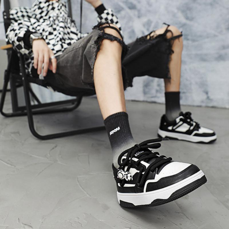 Fashion High Quality Luxury Trendy Men Leather Casual Shoes Spring New Breathable Versatile Sneakers Fashion Men Sports Shoes De Hombre