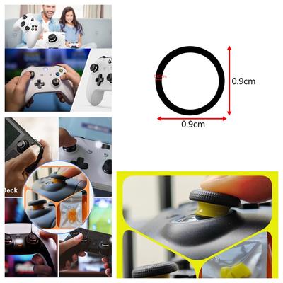 8pcs Joystick Precision Rings Elastic Ring Cover Protective Rocker Rubber Ring for PS5/ PS4/ Switch PRO Joystick Silicone