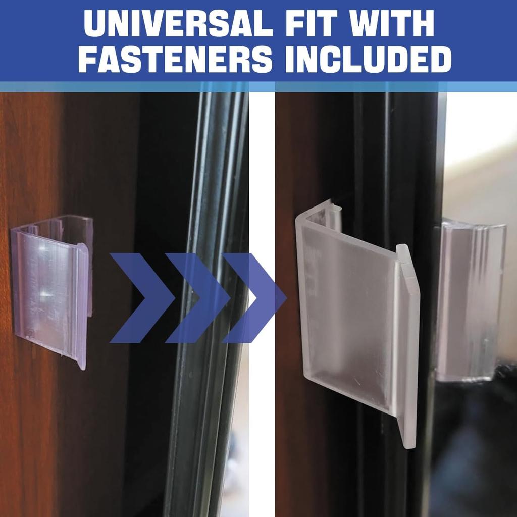 2PCS RV Sliding Mirrored Door Latch - H527 Universal Sliding Mirror Door Latch Replacement Hardware For Rv Motorhomes Campers