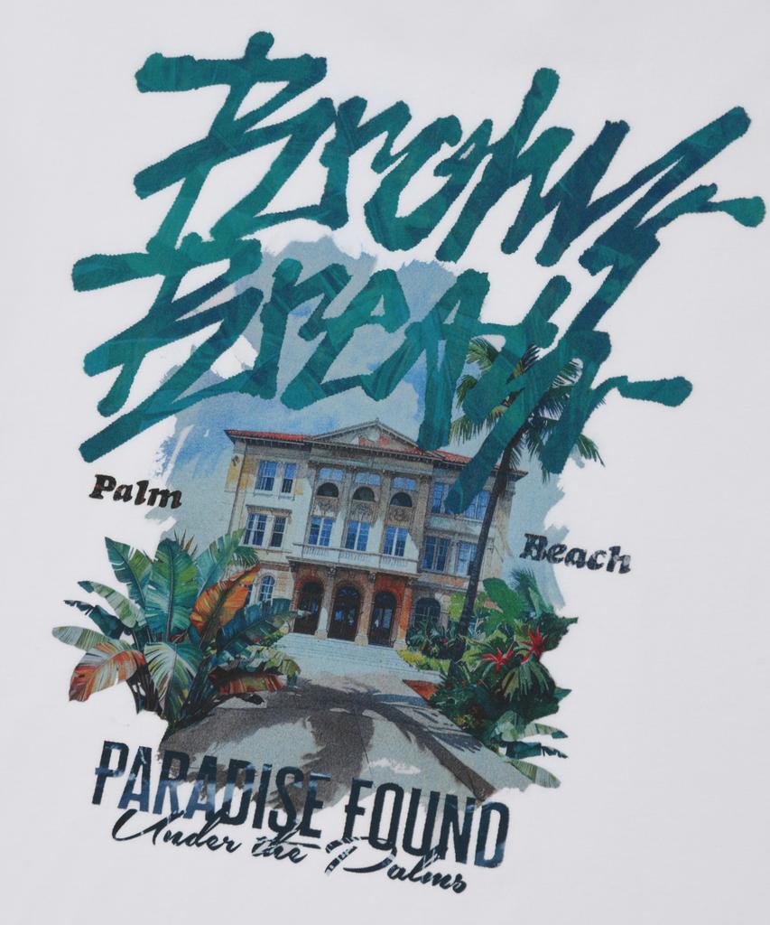 BROWNBREATH Tropical Crush Tag Tee - White