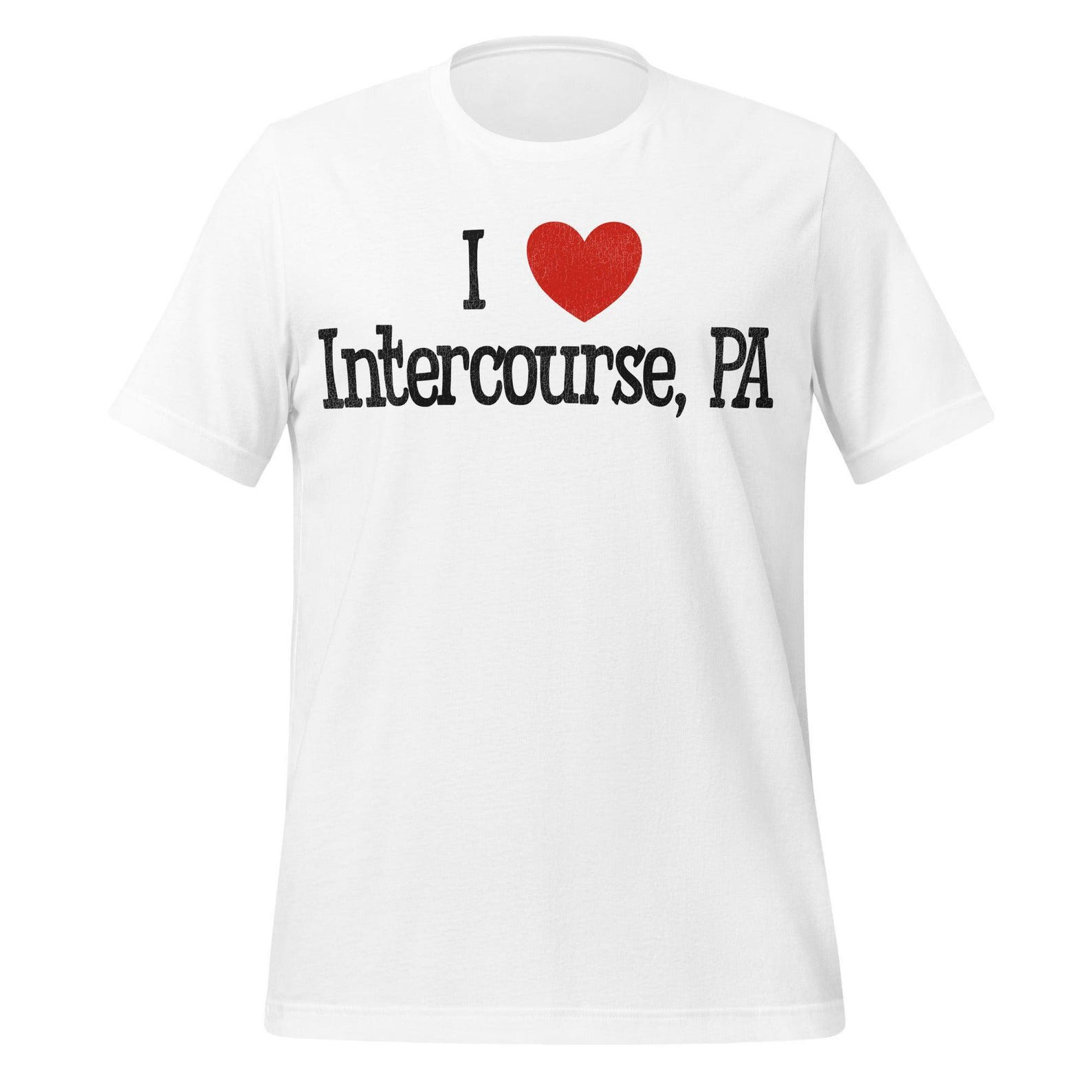 Pennsylvania T-Shirt: Retro I Love Intercourse - Cotton Tee 3XL