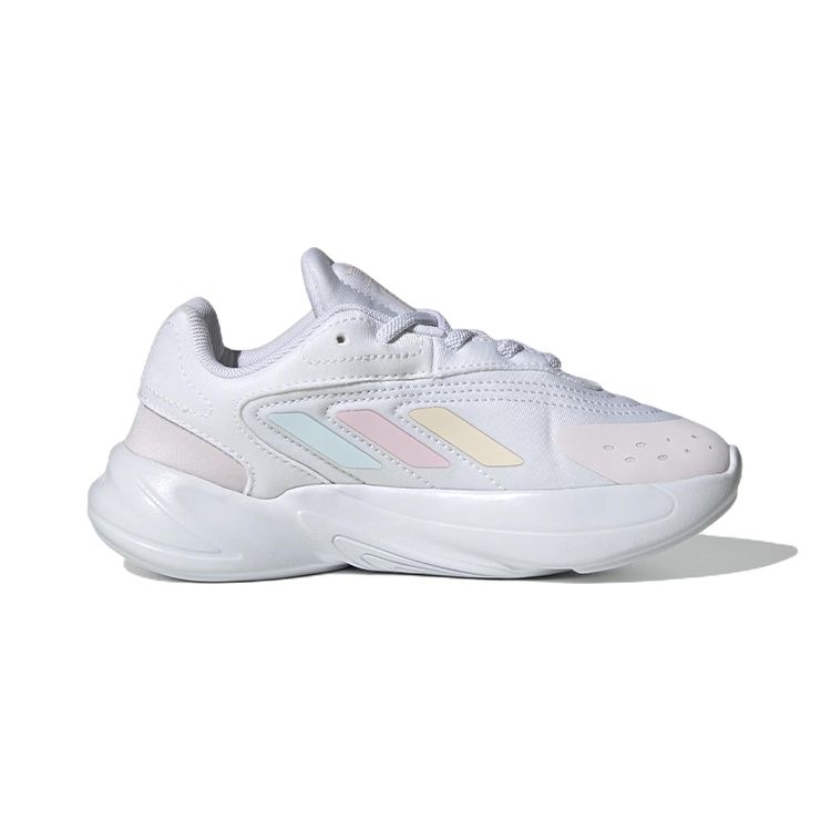 Adidas Originals Ozelia Comfortable Non-Slip Wear-Resistant Low-Top Sports Casual Shoes Kids Sneakers White Blue GV8952