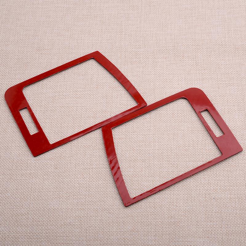 2pcs Carbon Fiber Dashboard Side Air Vent Outlet Trim Frame Cover Fit For BMW 3 Series E46 1998-2005