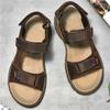 Fashion Open From Front Sling Back Summer House Slippers For Men Sport Sandal Men's Shoes For Summer Sneakers Due To Top Grade