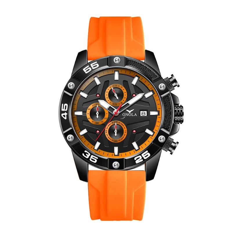 New Top Brand Fashion Men's Watch Large Dial Quartz Waterproof Tape Luminous Multifunctional Calendar Watch