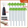 Fluorescent Tent Stakes With Led Nails For Camping Tents And Outdoor Camping Equipment