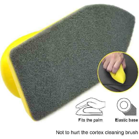 2-Pack Nanometer No-Scratch Car Interior Cleaning Brushes Easy Handle Leather Brush for Car Dashboand Seat Window, Sofa, Furniture, Bags, Shoes
