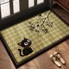Vintage Door Mat: High-End, Non-Slip, Easy Clean, Cuttable, Dirt-Resistant, Wash-Free for Home Use
