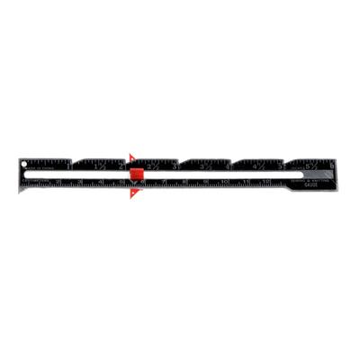 Sewing Gauge Sewing Ruler Measuring Tool Sewing Accessories Black 15cm