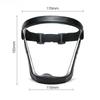 Transparent Full Faceshield Reusable Dustproof Anti-fog Mask HD Safety Glasses Kitchen Protection Anti-splash Mask With Filters