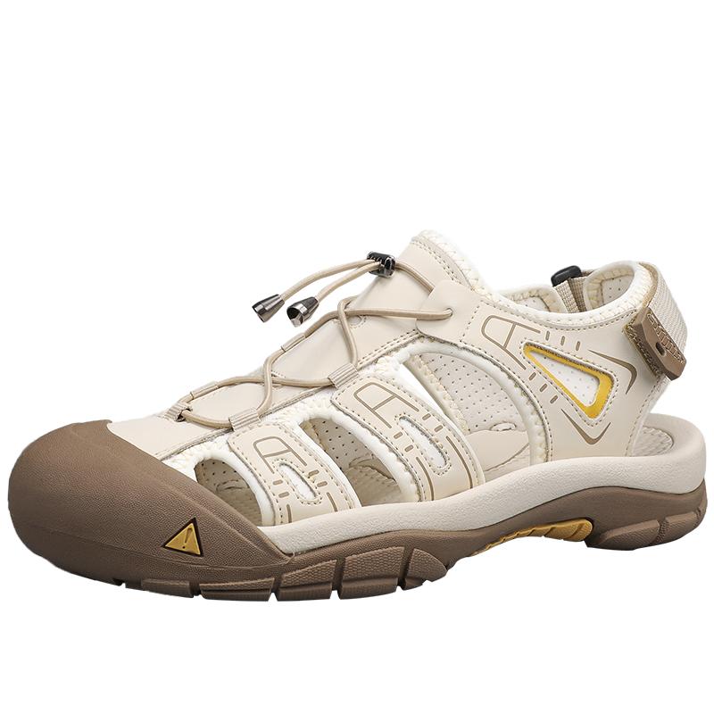 

Fashion Summer Men Climbing Fishing Beach Casual Slippers Trekking Hiking Fashion Sandals Comfortable Outdoor Leather Classic Roman 38