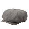 Big Head Circumference Beret Spring And Summer Cotton And Linen Breathable Cap Men'S And Women'S Casual Octagonal Hat British Retro Forward Hat