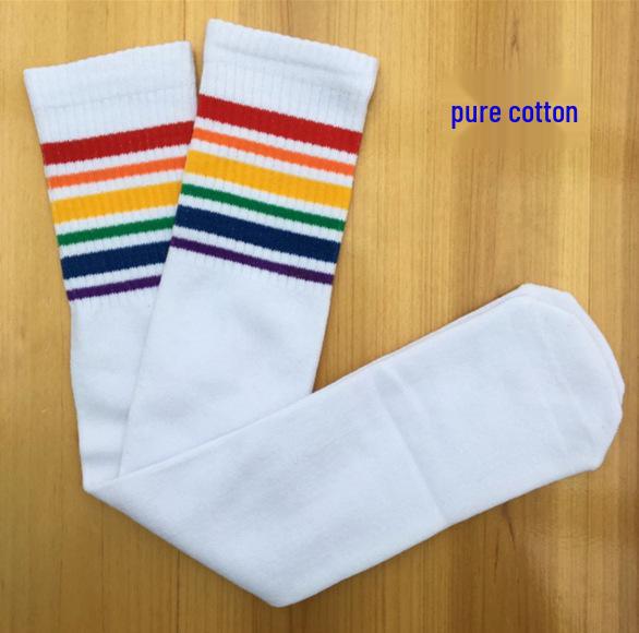 Kids' Mid-Calf Athletic Socks - Over-the-Knee, Polyester Cotton for Boys & Girls School Uniforms