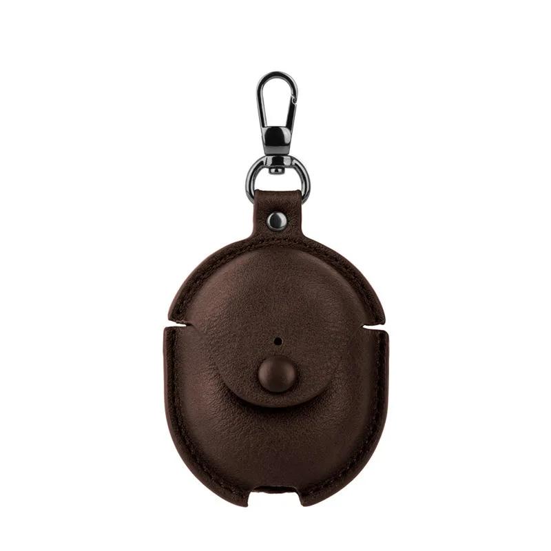 For Google Pixel Buds Pro 2 Case PU Leather Cover Earbuds Bluetooth Cover Storage Bag Accessories Box Protective Skin with Hoo