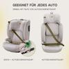 i-Size R129 child car seat for 3.5 to 12 years (100-150 cm), with adjustable backrest, headrest, side impact protection, Isofix booster seat