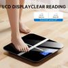 Báscula de Baño Digital de 396 lb - Alta Precisión, Pantalla LED, Conmutable KG/LB, Lectura de Temperatura, Plataforma Ultraancha
