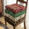 Almofada de assento quadrada plissada estilo americano vintage de luxo, almofada, pufe, sofá, decoração para casa, sofás Redondo Coussin
