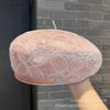 Beret children summer thin lace sequined bud hat breathable Internet celebrity fashion British painter hat