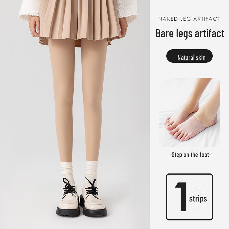 

Женские бархатные чулки с защитой от защемления телесного цвета - плотные колготки телесного цвета на осень/зиму Simple 2030 - Non-Fleece 40g