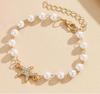 Fashion Colorful Zircon Starfish Pendant Necklace Bracelet for Women Luxury Gold Color Crystal Temperament Choker Zircon Gifts
