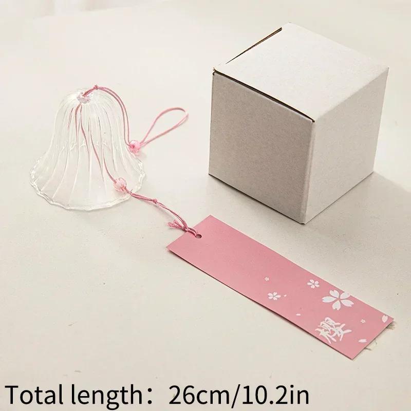 Japanese Wind Chime Handmade Sakura Wind Chimes Garden Decoration Outdoor Glass Furin Wall Hanging Home Decor Small Wind Bells