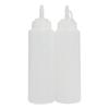 8-Pack Multipurpose Condiment Bottles For Dressing, More  Reusable Plastic Containers With Lids,  , Dishwasher Safe By 8 Oz/240 Ml