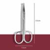 Unisex Stainless Steel Black Round Head Safe Nose Hair Scissors (Do Not Hurt Nose)