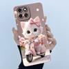 For Infinix Smart 6 HD Case Lovely Cat Cartoon Flower Liquid Silicone Soft TPU Shockproof Back Cover Smart6 HD X6512 Phone Case