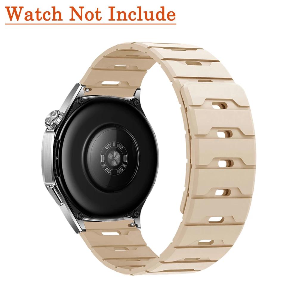 18mm 20mm 22mm Silicone Strap for Huawei Watch GT5/4 6pro For Garmin Forerunner Magnetic Band for Samsung Galaxy Watch 7 6 5 4