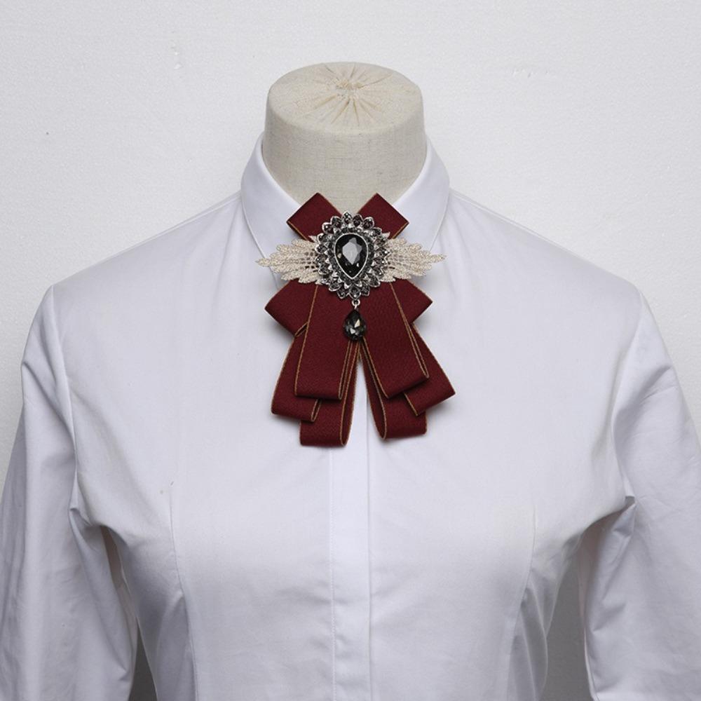 

Polyester Bow Tie Casual Neck Decoration New Collar Flower Men вина червоного кольору
