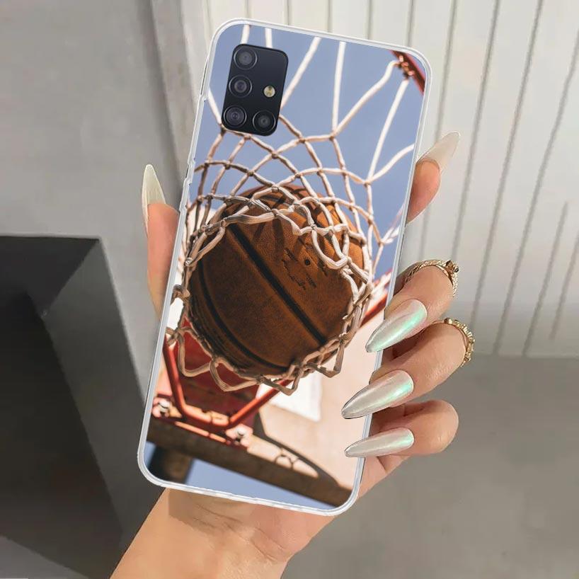 Basketball Basket Sports Phone Case for Samsung Galaxy A52 A32 A22 A12 A02S A50S A30S A10S Note 20 Ultra 10 Plus S10 A31 A20 A71