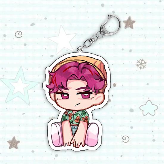 Yousheng Witch Hunters Keychain Pendant Rich Character Modeling Lightweight Portable Key Chain Anime Girl Charm Key Holder Backpack Accessories