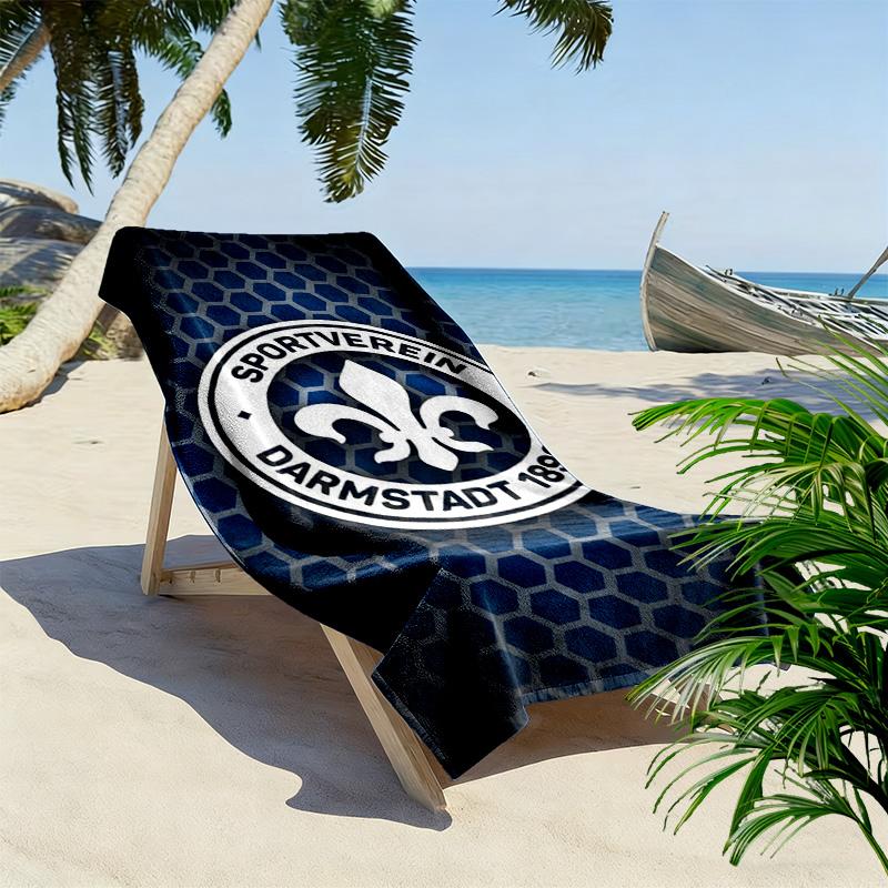 Asciugamano da Spiaggia Stampato SV Darmstadt 98, Asciugamano Grande Morbido ad Asciugatura Rapida per Spiaggia Campeggio Nuoto